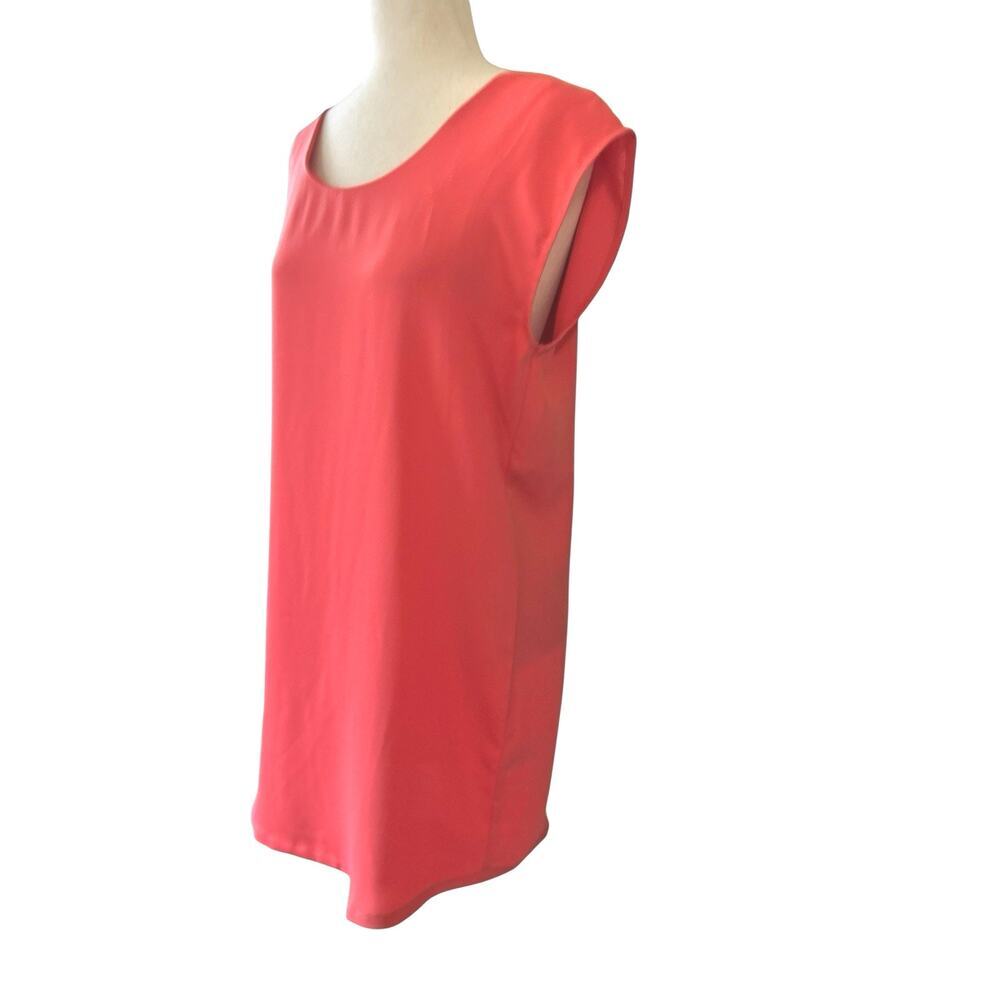 Cynthia Rowley Coral Sleeveless Shift Dress Size Medium Travel Summer Beach
